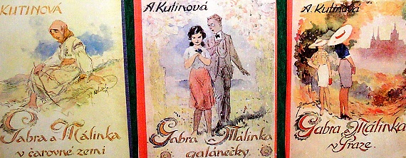 Gabra a Málinka - původní vydání knih.