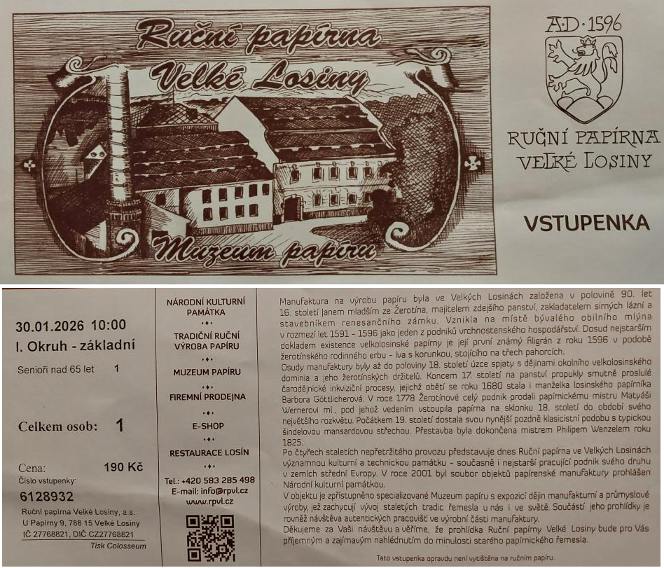 Vstupenka pro seniora