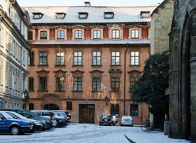 Praha, slunce a sníh